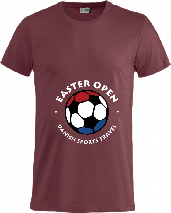 Clique - Easter Open T-Shirt - Burgundy